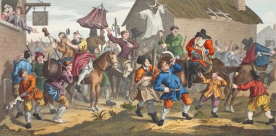 Hudibras Encounters the Skimmington, illustration from 